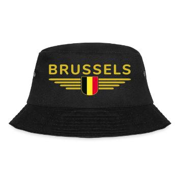Brussels T-shirt for fans and lovers - Bucket Hat - black - Front - Lela (165cm)