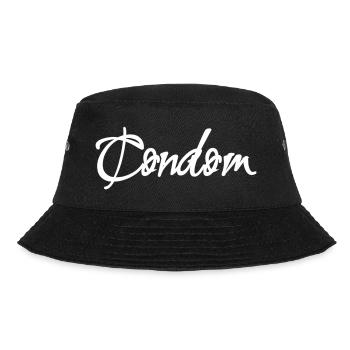 condom - Bucket Hat - Schwarz - Vorne - Lela (165cm)