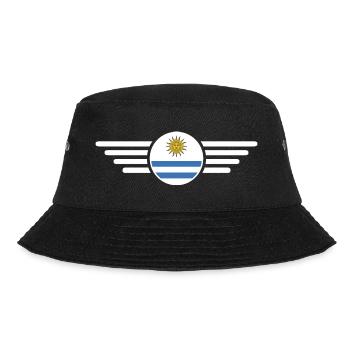 Ich liebe Uruguay, Eleganz Stil Design T-Shirt - Bucket Hat - Schwarz - Vorne - Lela (165cm)