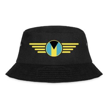 Ich liebe Bahamas, Eleganz Stil Design T-Shirt - Bucket Hat - Schwarz - Vorne - Lela (165cm)