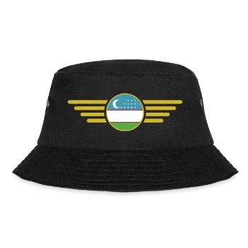 ich liebe Usbekistan, Eleganz Stil Design T-Shirt - Bucket Hat - Schwarz - Vorne - Lela (165cm)