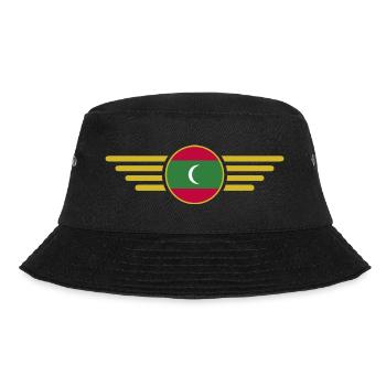Ich liebe Malediven, Eleganz Stil Design T-Shirt - Bucket Hat - Schwarz - Vorne - Lela (165cm)