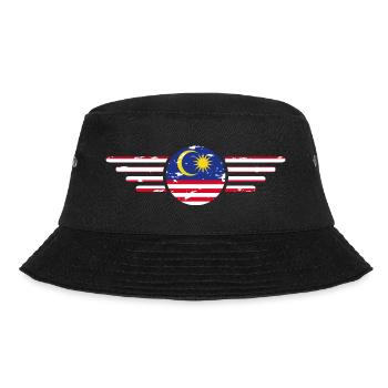 Ich liebe Malaysia, Eleganz Stil Design T-Shirt - Bucket Hat - Schwarz - Vorne - Lela (165cm)