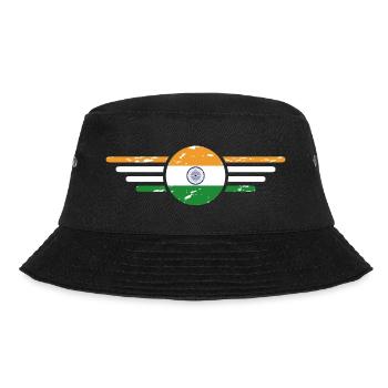 I Love India, Style Design T-Shirt - Bucket Hat - black - Front - Lela (165cm)