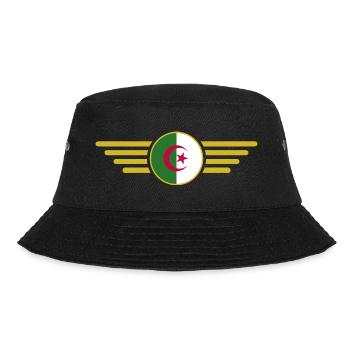 I Love Algeria, Elegance Style Design T-Shirt - Bucket Hat - black - Front - Lela (165cm)