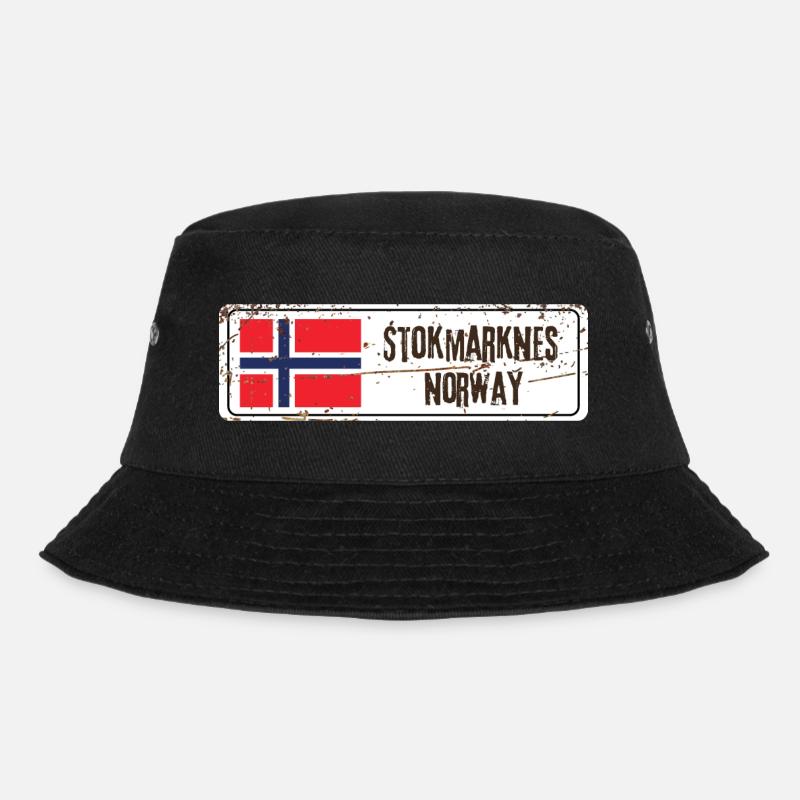 Stokmarknes Norway - Bucket Hat - black