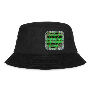 KIFFEN MACHT....!! - Bucket Hat - Schwarz - Vorne - Lela (165cm)