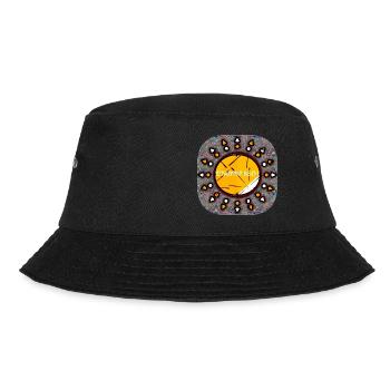 STADTMENSCH - Club WoW - Bucket Hat - Schwarz - Vorne - Lela (165cm)