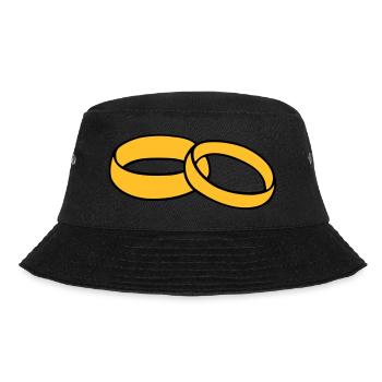 Wedding Rings - Bucket Hat - black - Front - Lela (165cm)