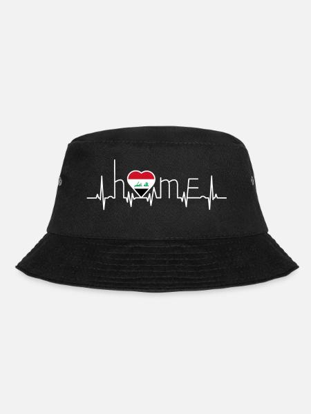 i love home homeland Iraq - Bucket Hat - black