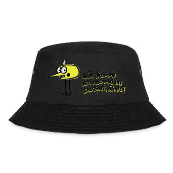 Wie komme ich nochmal ins Darknet, Schatz? - Bucket Hat - Schwarz - Vorne - Lela (165cm)