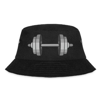 Hantel Hanteln Gewichte Kurzhantel - Bucket Hat - Schwarz - Vorne - Lela (165cm)
