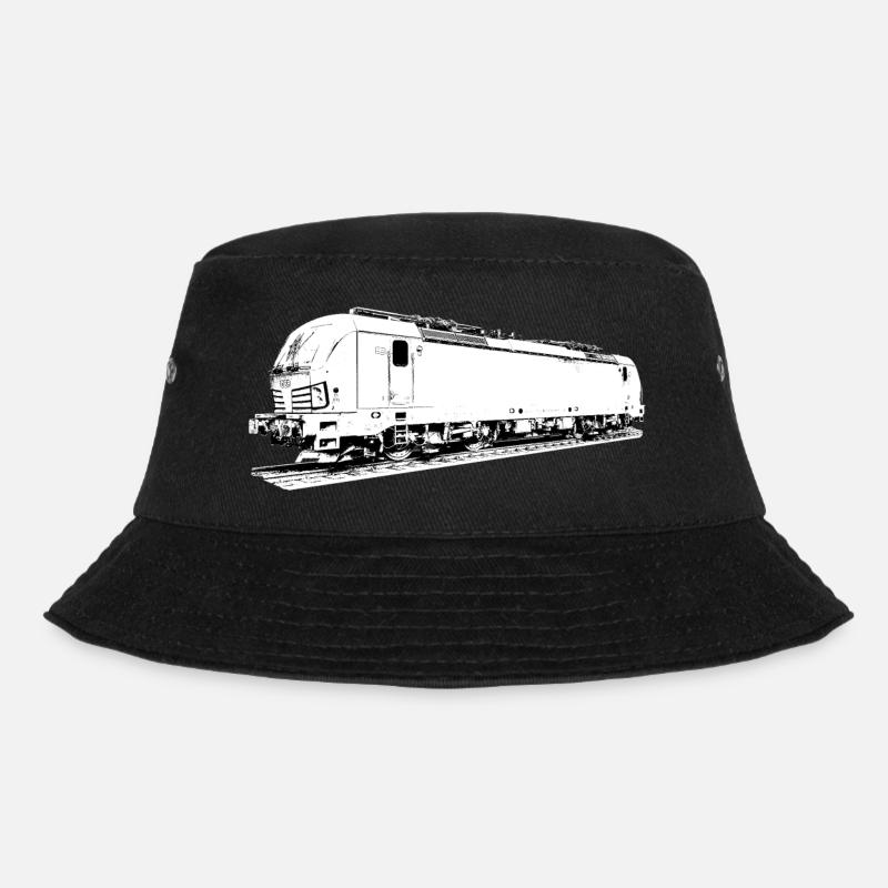 E-Lokomotive - Bucket Hat - Schwarz