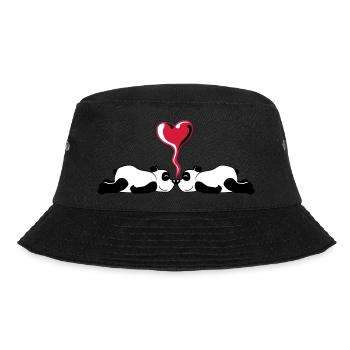 Heart 2 Pandabaers - Bucket Hat - black - Front - Lela (165cm)