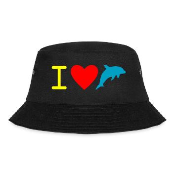 Dolphin Delfin - Bucket Hat - Schwarz - Vorne - Lela (165cm)