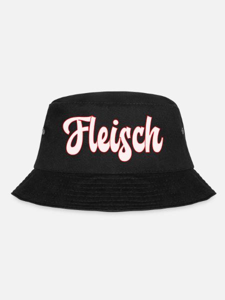 Fleisch - Bucket Hat - Schwarz
