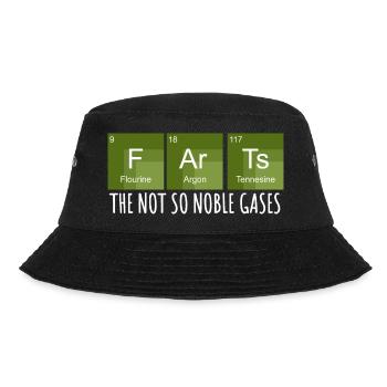 Funny Science Gases - Periodic Table - Bucket Hat - black - Front - Lela (165cm)