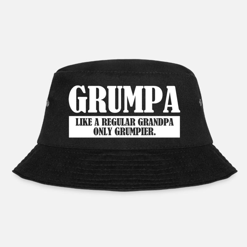 Lustiger Großvater Grumpa - Bucket Hat - Schwarz
