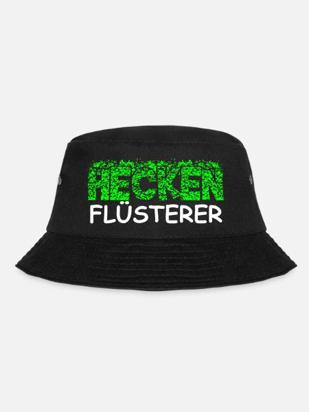 Heckenflüsterer Hecken Flüsterer Gärtner Shirt - Bucket Hat - Schwarz