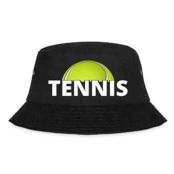 tennis / tennis / tennis players / tennis games - Bucket Hat - black - Front - Lela (165cm)