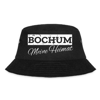 Bochum Ruhrpott gifts from Bochum trendy - Bucket Hat - black - Front - Lela (165cm)