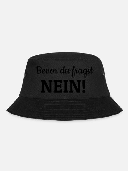 Bevor du fragst - Bucket Hat - Schwarz