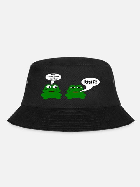 Frog chat - Bucket Hat - black