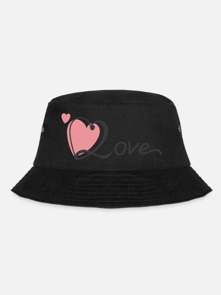 I love you - Bucket Hat - black