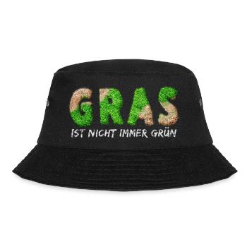 Gras Ist Nicht Immer Grün - Bucket Hat - Schwarz - Vorne - Lela (165cm)