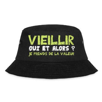 vieillir oui et alors je prends de la valeur - Bob - noir - Devant - Lela (165cm)