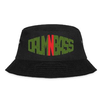 DNB Drum'n'Bass Junglist 2 Colour Remix - Bucket Hat - black - Front - Lela (165cm)