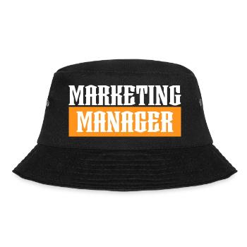 Marketing Manager orange tshirt schwarz - Bucket Hat - Schwarz - Vorne - Lela (165cm)