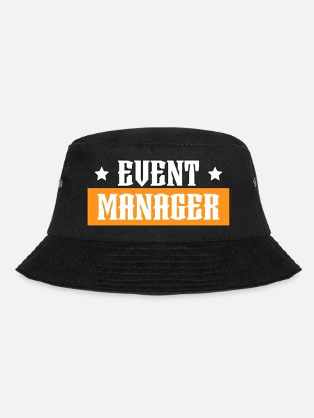 Event Manager orange tshirt black - Bucket Hat - black