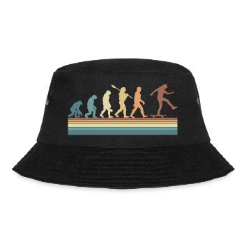 Evolution Skateboarding Skate Retro Streetwear - Bucket Hat - Schwarz - Vorne - Lela (165cm)