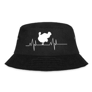 Türkei Herzschlag - Bucket Hat - Schwarz - Vorne - Lela (165cm)