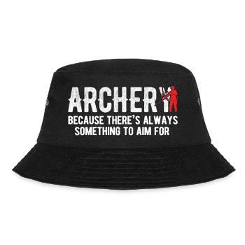 Bogenschießen Archery - Bucket Hat - Schwarz - Vorne - Lela (165cm)