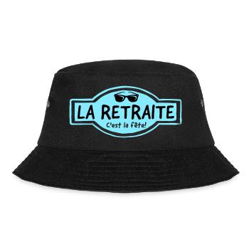 La retraite c'est la fête. Départ en retraite. - Bob - noir - Devant - Lela (165cm)