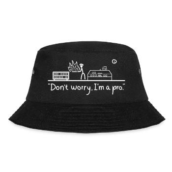 Bakery or bakery gift idea - Bucket Hat - black - Front - Lela (165cm)