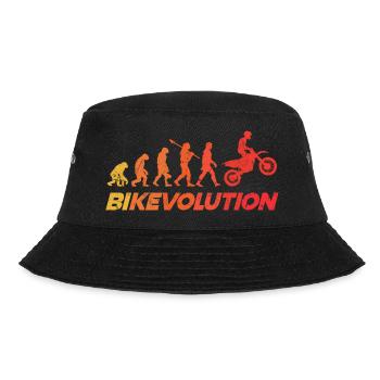 Motorcycle Evolution Vintage Shadow Biker - Bucket Hat - Schwarz - Vorne - Lela (165cm)