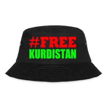 Free Kurdistan - Bucket Hat - Schwarz - Vorne - Lela (165cm)
