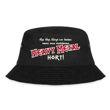 Heavy Metal statt Hip Hop - Bucket Hat - Schwarz - Vorne - Lela (165cm)
