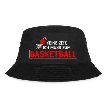 Basketballkorb Rucksack Basketball Court Geschenk - Bucket Hat - Schwarz - Vorne - Lela (165cm)