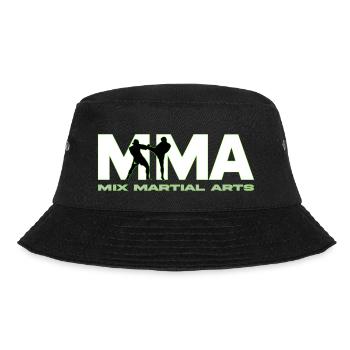 MMA Logo - Bucket Hat - Schwarz - Vorne - Lela (165cm)