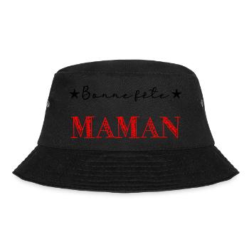 FÊTE DES MÈRES. BONNE FÊTE MAMAN. MAMAN. FÊTE - Bob - noir - Devant - Lela (165cm)