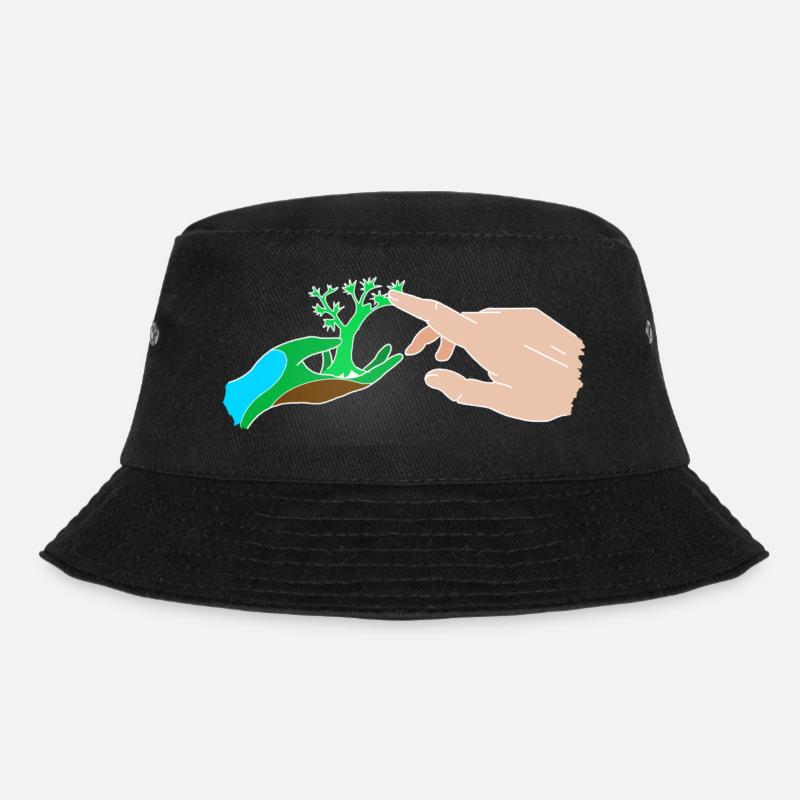 Mensch und Natur - Bucket Hat - Schwarz