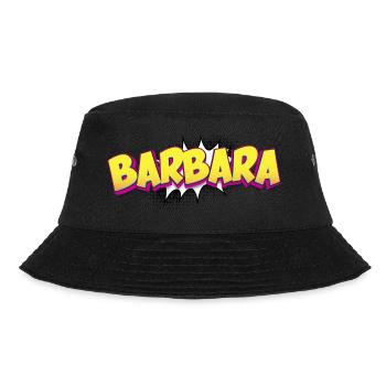 Barbara benutzerdefinierter Name Comic-Stil Pop-Art, - Bucket Hat - Schwarz - Vorne - Lela (165cm)