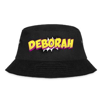 Deborah Nom personnalisé Style bande dessinée Pop Art, - Bob - noir - Devant - Lela (165cm)