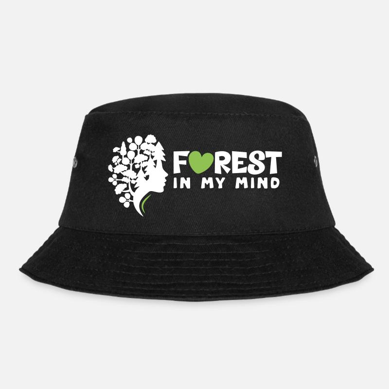 Forestkopf - Bucket Hat - black