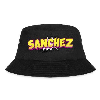 Sanchez Benutzerdefinierter Name Comic-Buch-Stil Pop-Art, - Bucket Hat - Schwarz - Vorne - Lela (165cm)