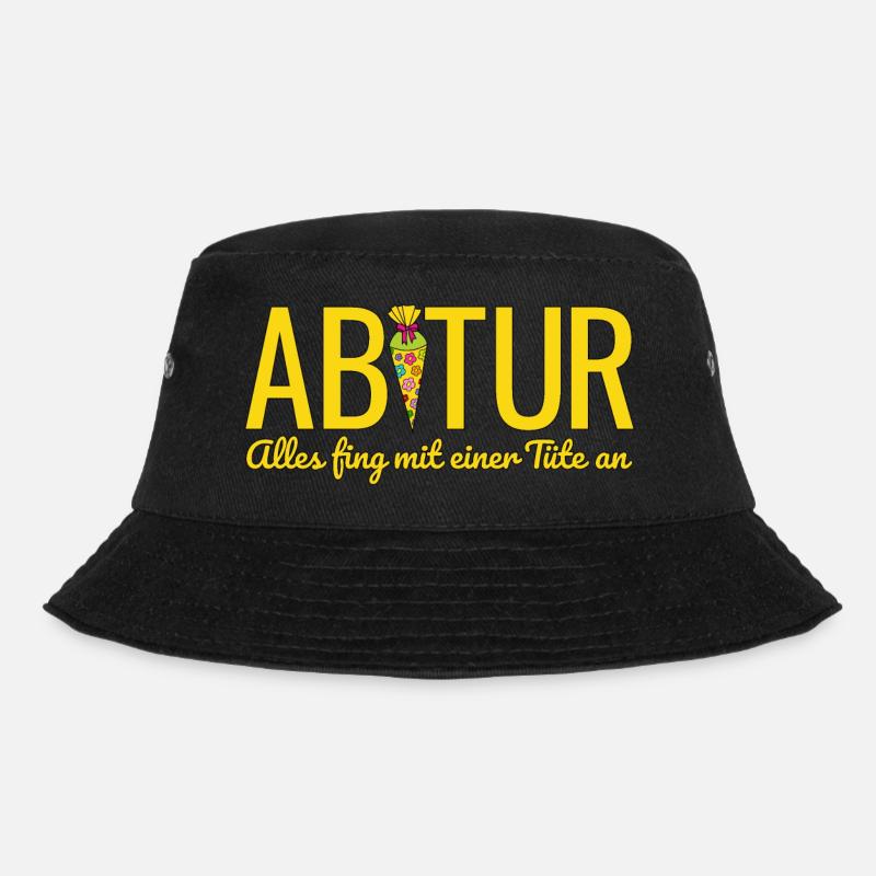 Abitur 2026 Alles fing mit einer Tüte an Abi 2026 - Bucket Hat - Schwarz